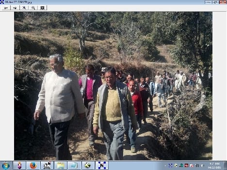 Speaker arrived in remote villages